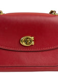 Coach Parker 18 Red Shoulder Bag