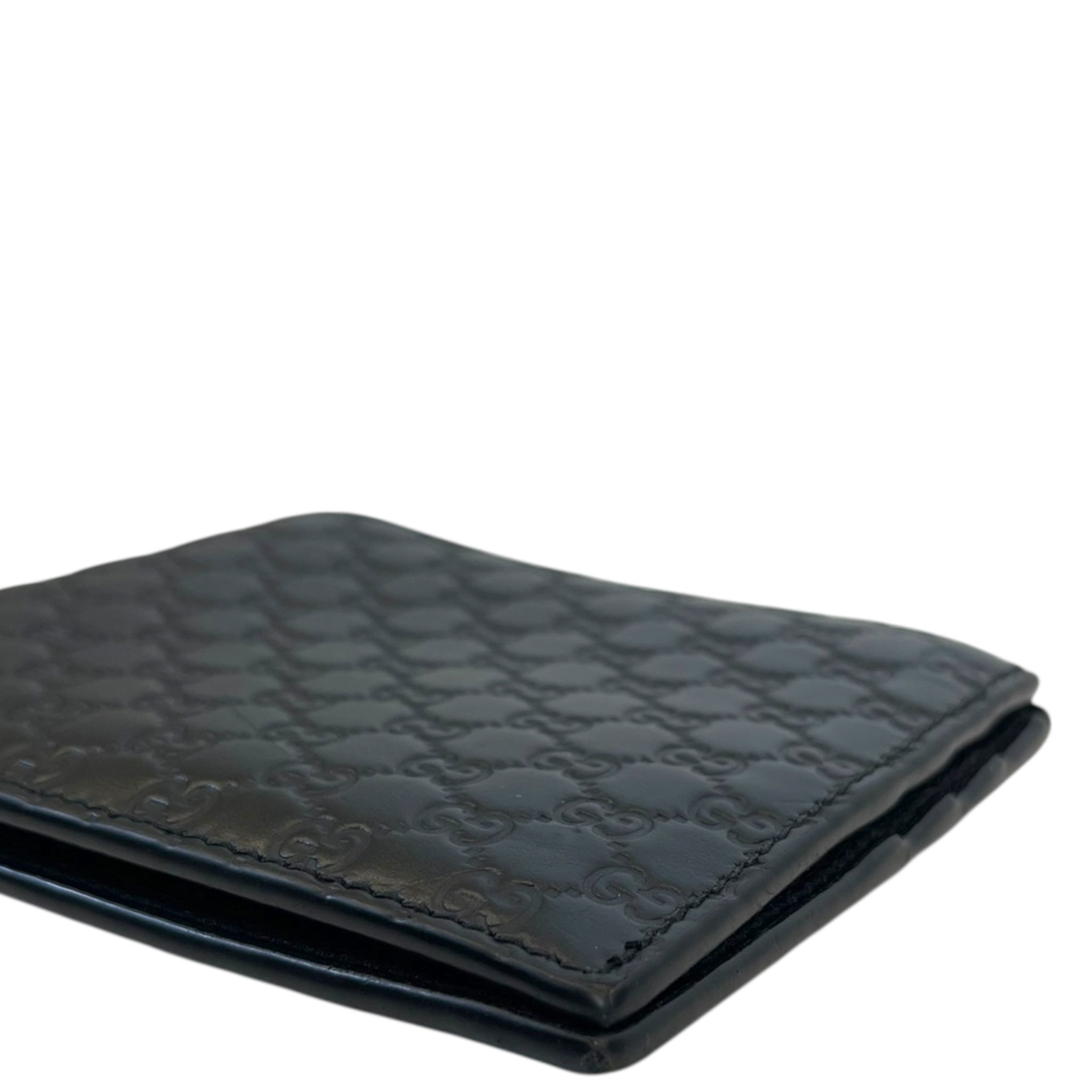 Gucci Black Microguccissima Leather Bi-fold Wallet