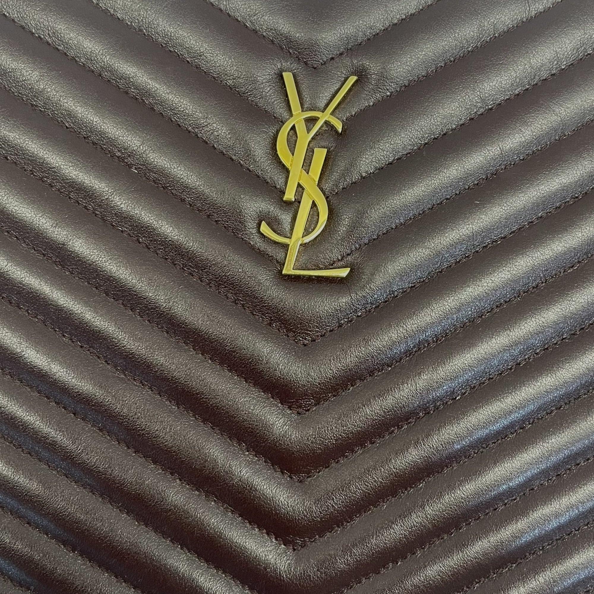 Yves Saint Laurent Burgundy Matelasse Leather document Holder