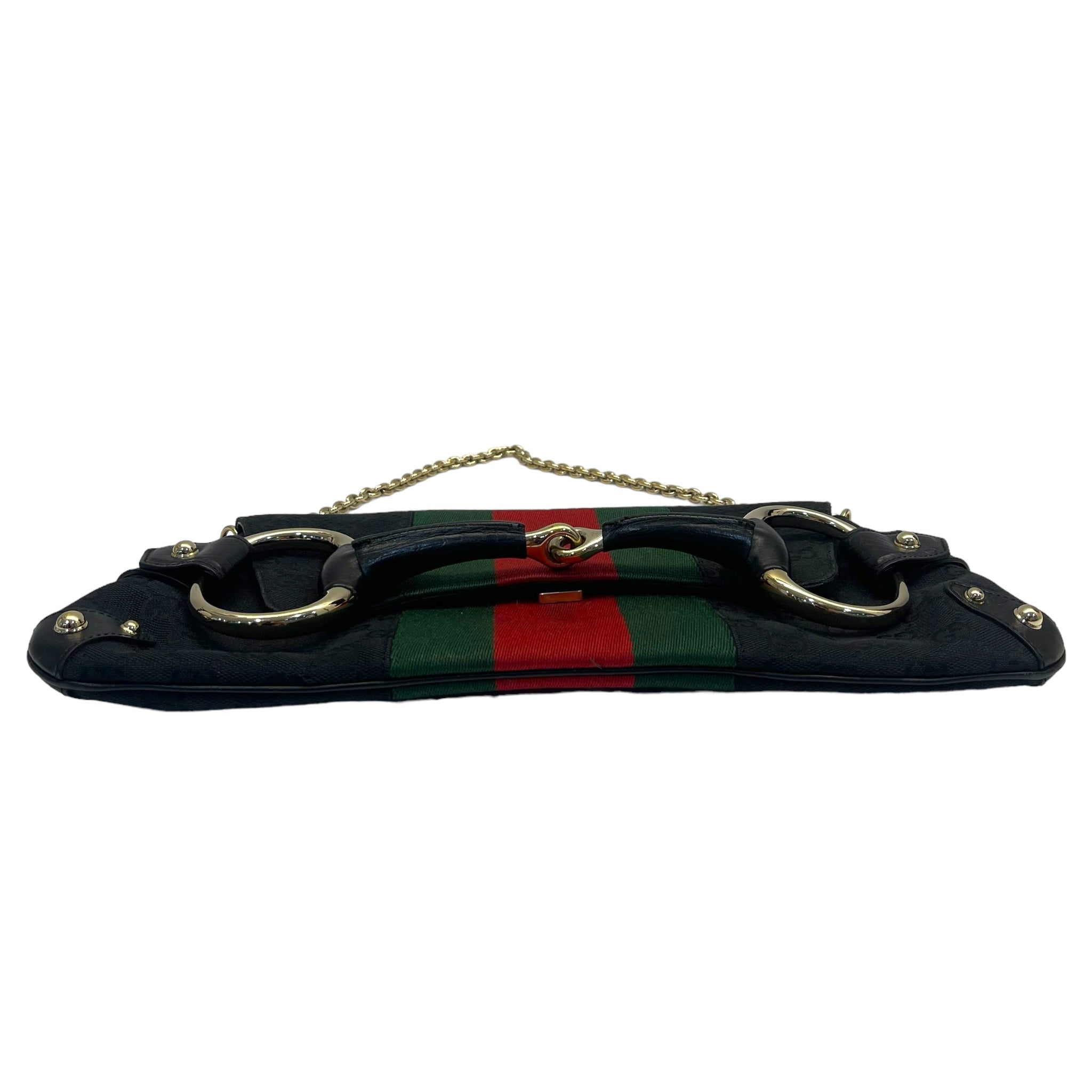 Gucci GG Supreme Canvas Horsebit Chain Handle Bag