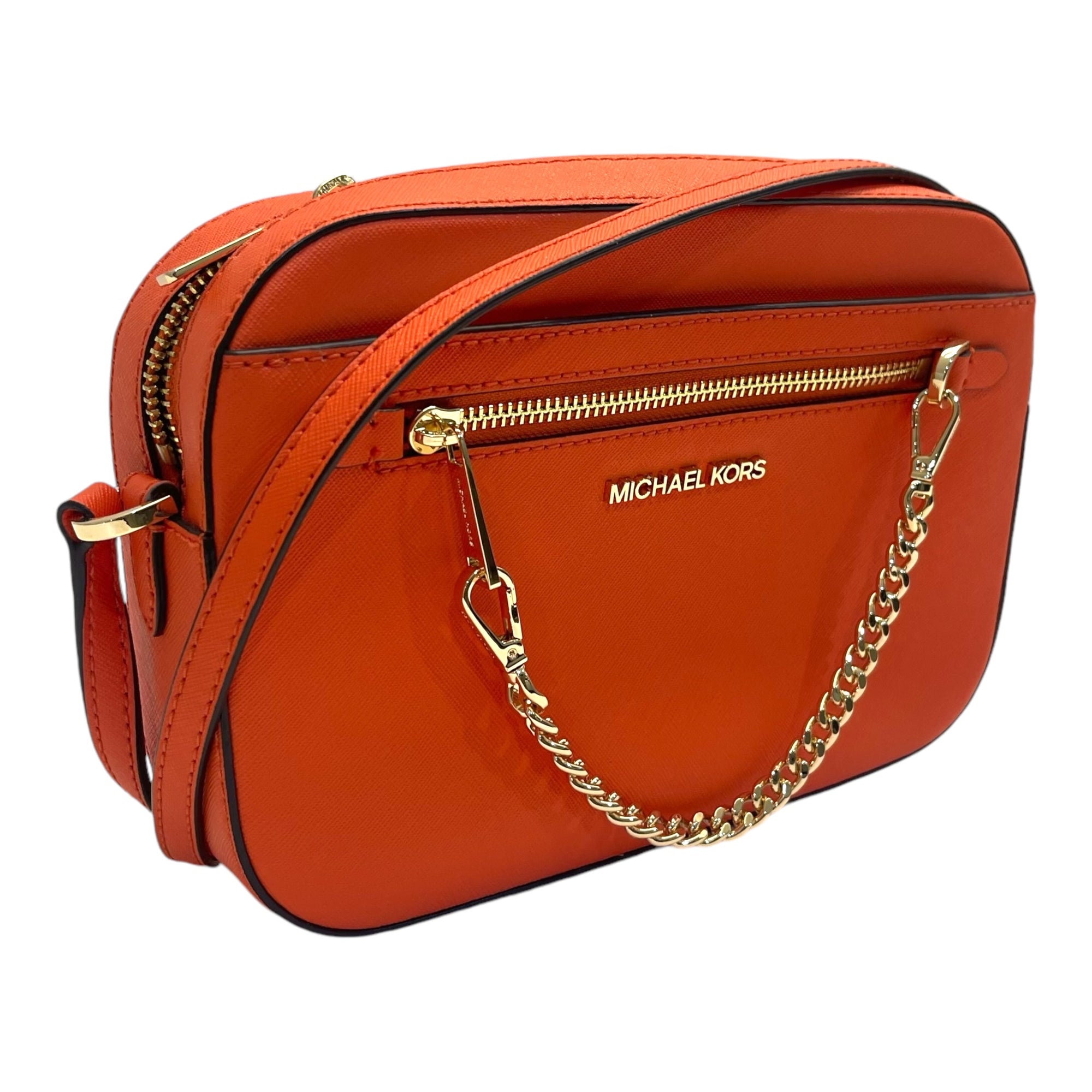 Michael Kors Jet Set Large Saffiano Leather Crossbody Bag
