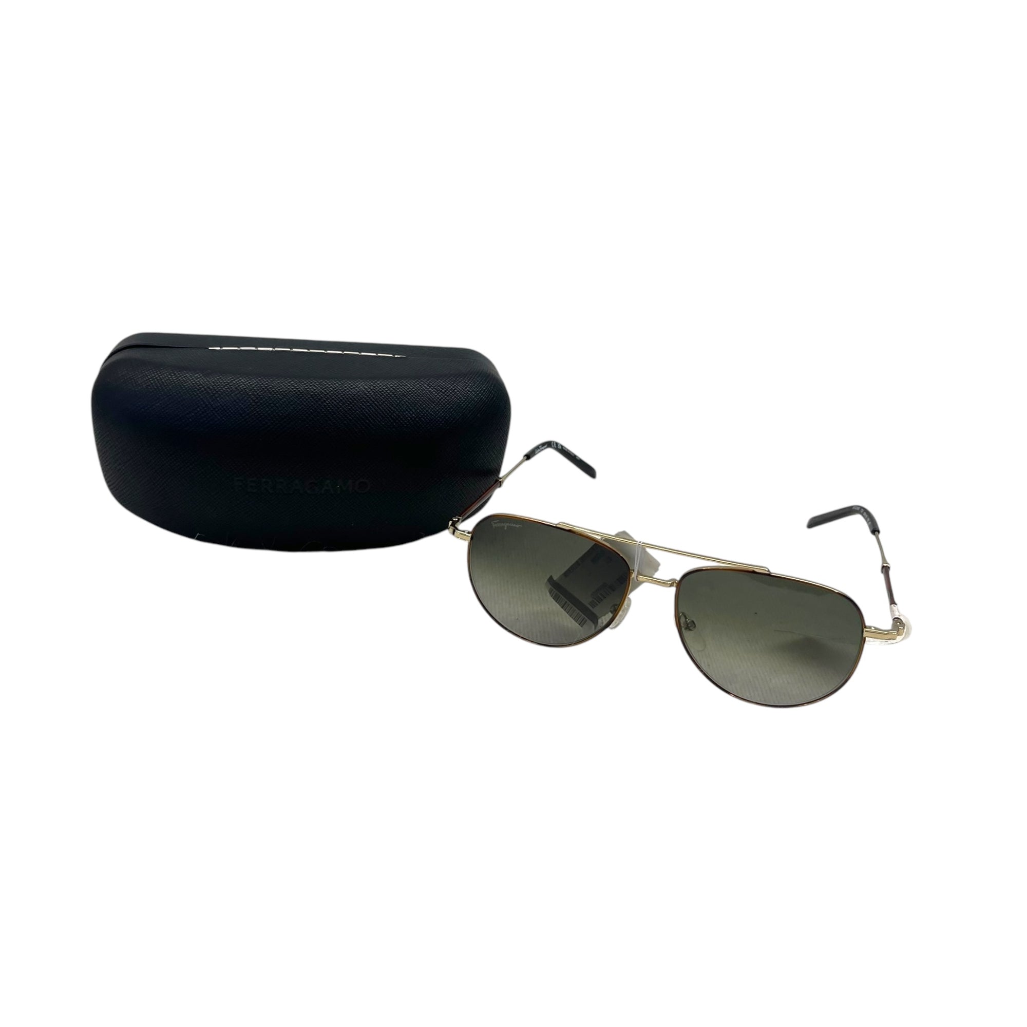 Salvatore Ferragamo Ruthenium Black Sunglasses