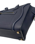 Celine Micro Luggage in Dark Blue Leather