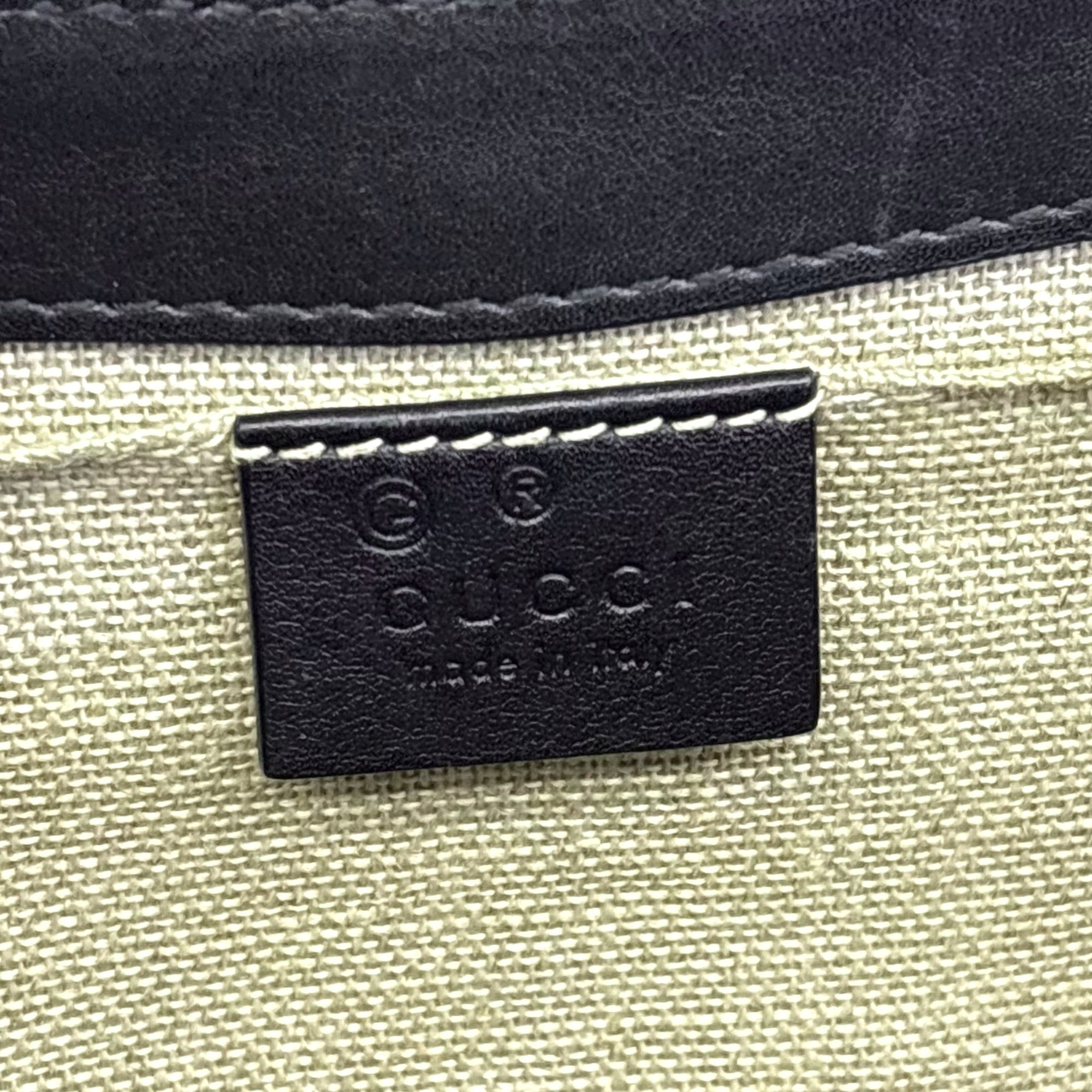 Gucci Emily Black Guccissima Leather Shoulder Bag