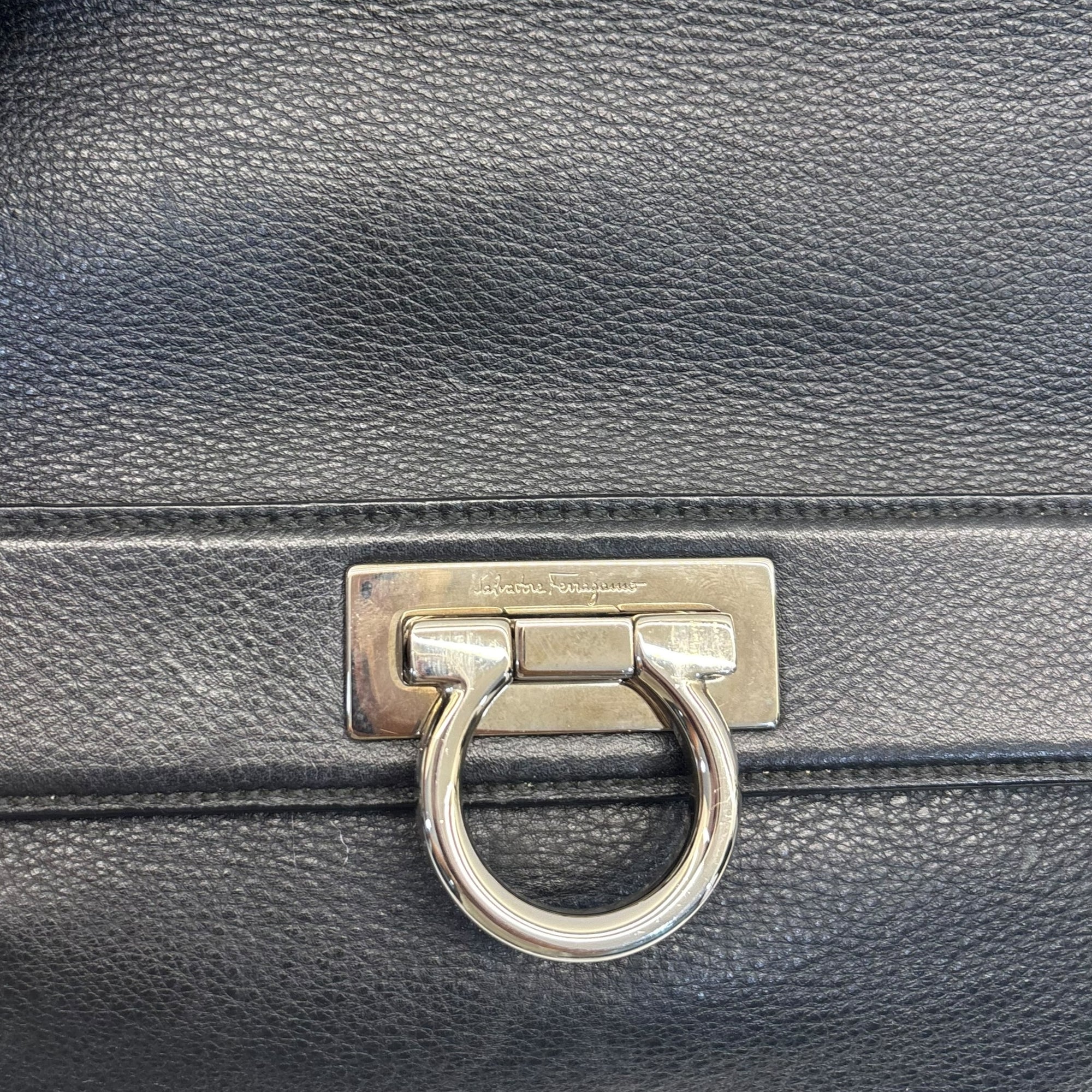 Salvatore Ferragamo Black Sofia Bag Medium