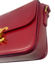 Celine Red Calfskin Leather Crossbody Bag