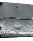 Louis Vuitton Silver Pochette Twin Patent Leather