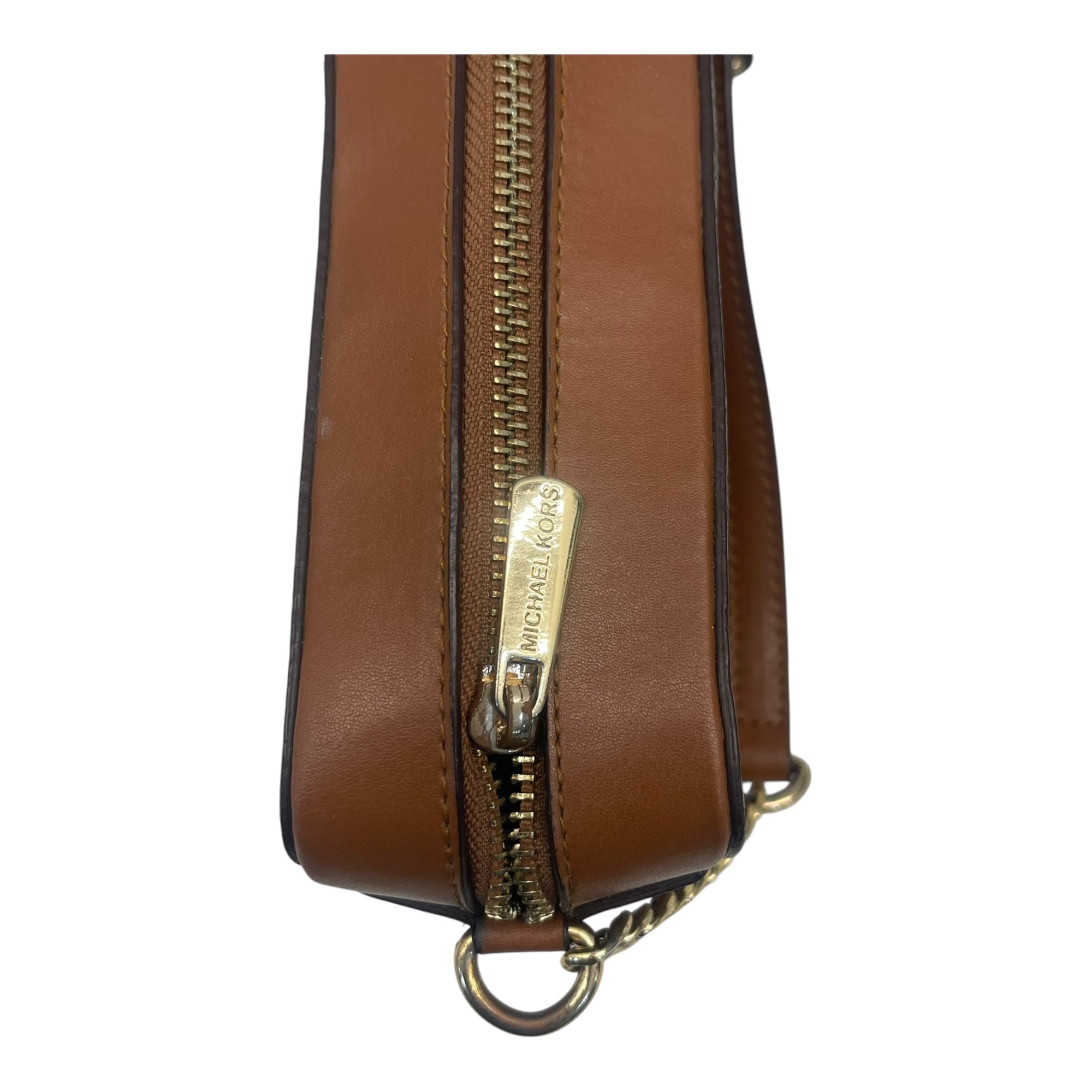 Michael Kors Jet Set Brown Logo Crossbody Bag