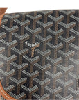 Goyard Belvedere Black/Tan Canvas PM Bag