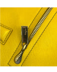 Salvatore Ferragamo Yellow Saffiano Leather Darina