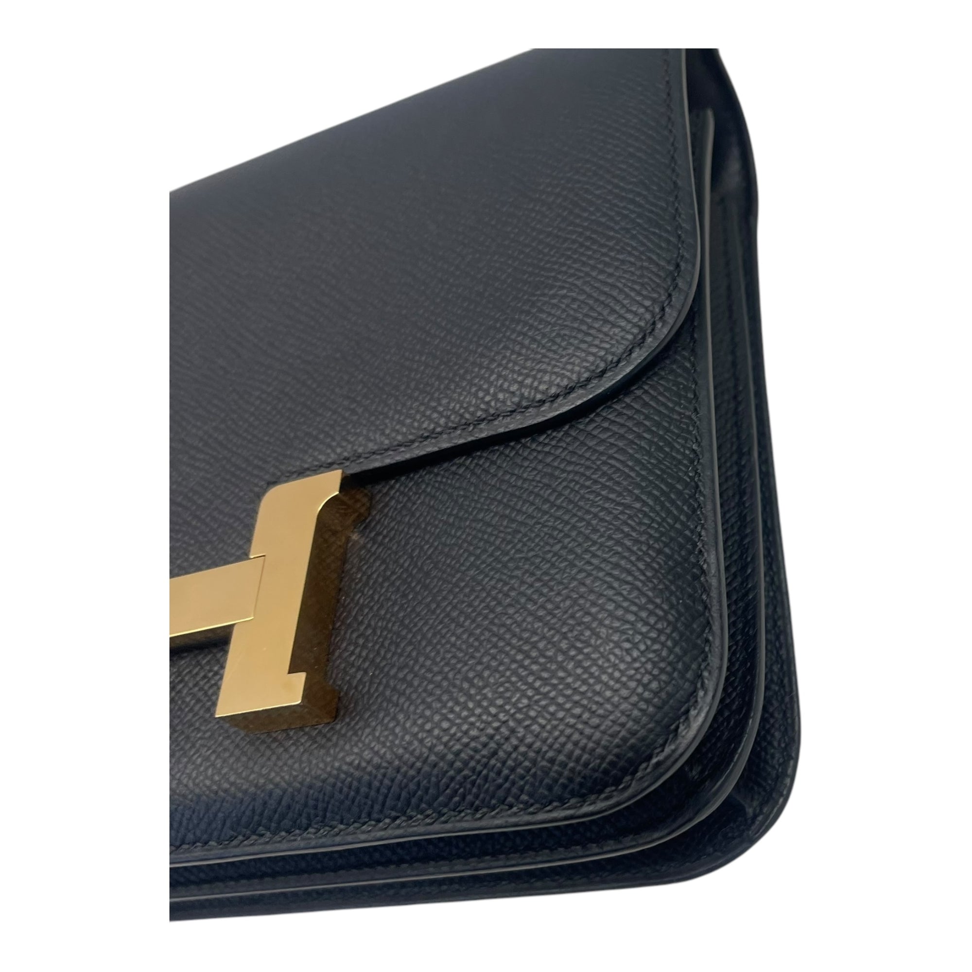 Hermes Miroir Black Epsom Constance III Mini Bag