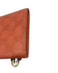 Gucci Continental Wallet in Orange Leather
