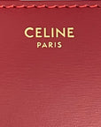 Celine Burgundy Leather Triomphe Bag