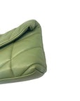 Saint Laurent Olive Puffer Leather Medium Loulou Shoulder Bag