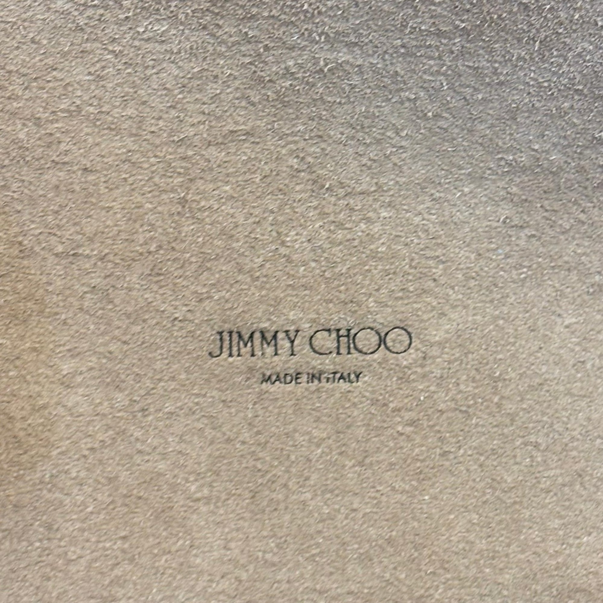 Jimmy Choo Grey Leather Lockett City Shoulder Bag