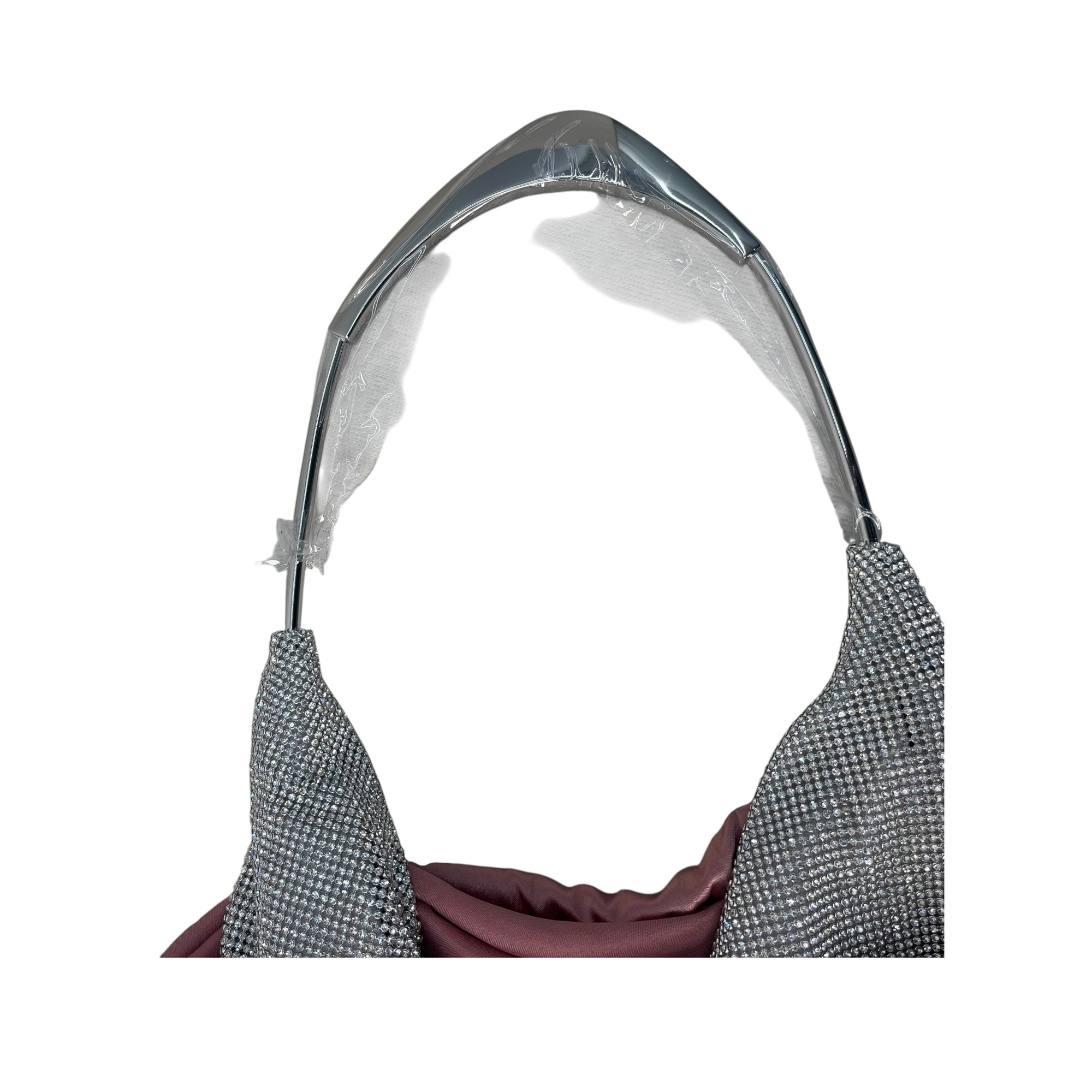 Benedetta Bruzziches Draped Crystal-Embellished Bag