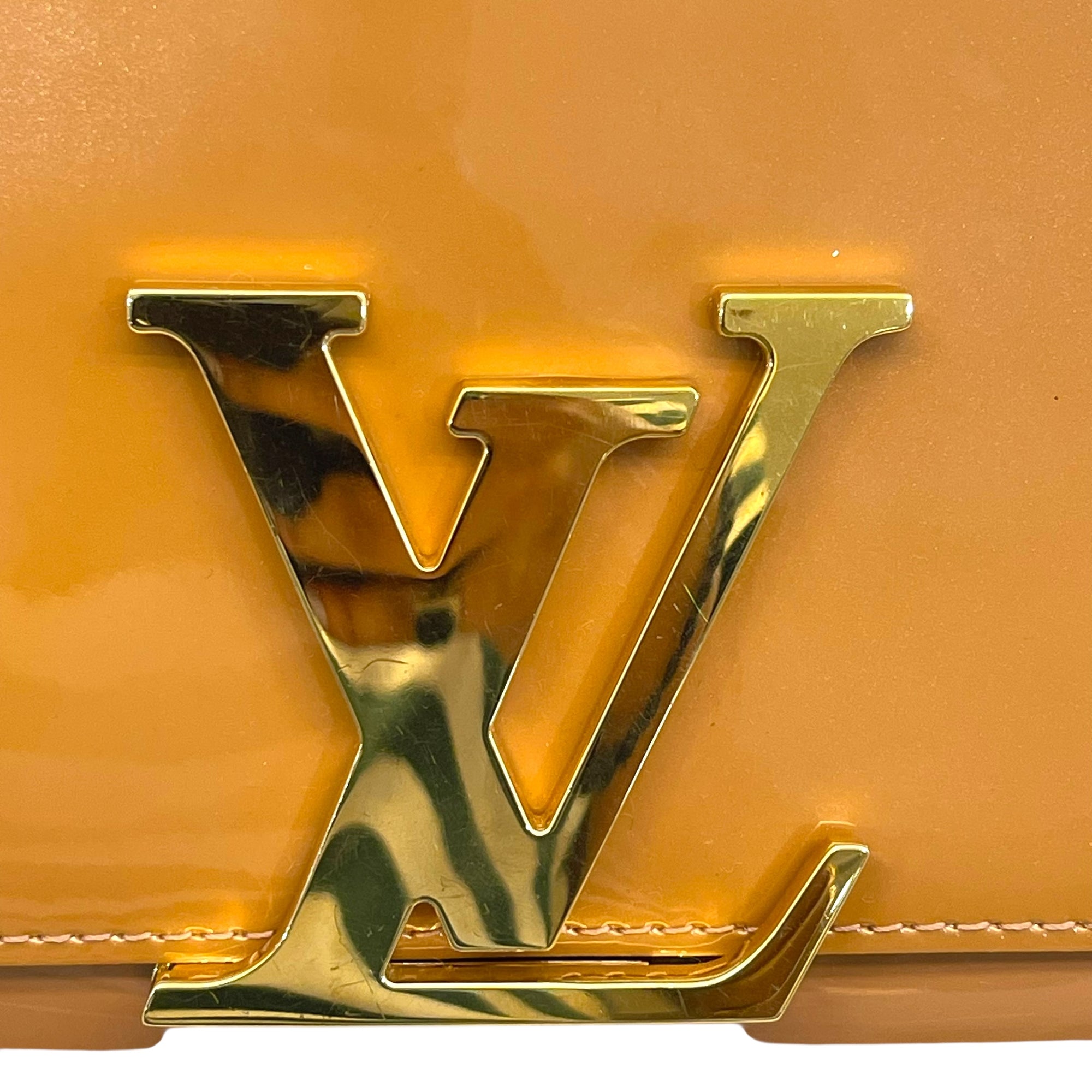 Louis Vuitton Patent Leather Louise MM Clutch