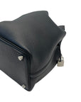 Hermes Picotin Lock 18 Black Clemence Palladium Hardware