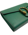 Gucci Green Leather Small Dionysus Shoulder Bag