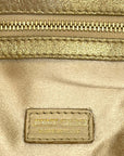 Jimmy Choo Beige Shimmering Suede Chandra Clutch