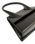 Jacquemus Black Leather Grand Le Chiquito Top Handle Bag