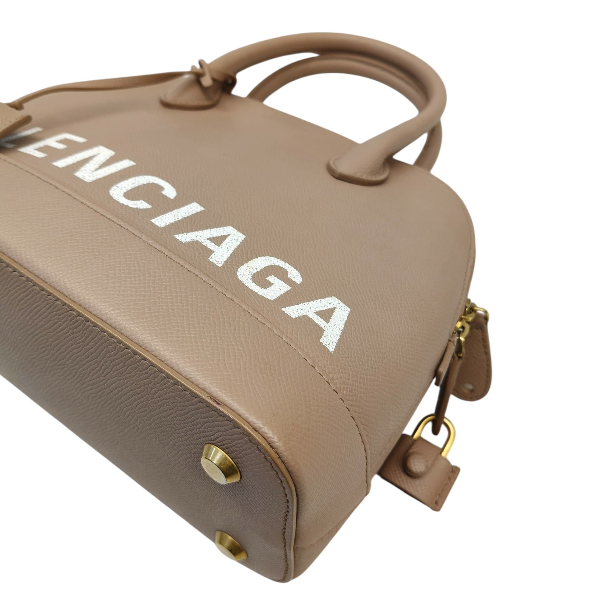Balenciaga Beige Leather XXS Ville Satchel