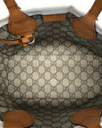 Gucci Mini Tote Bag With Gucci Print Beige Brown
