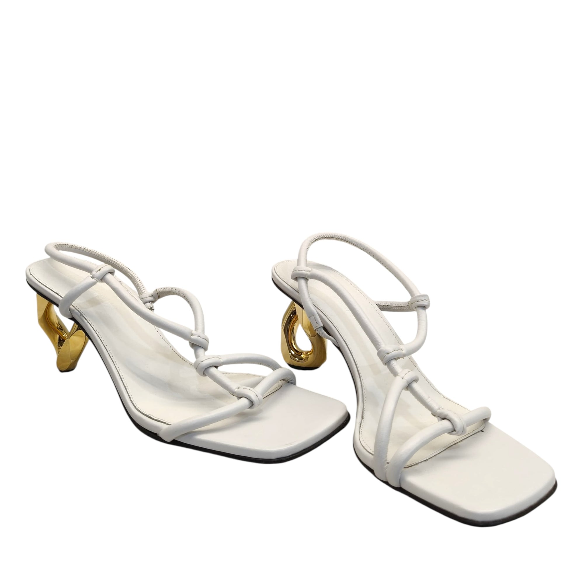 JW Anderson Chain-Heel Strappy Sandals EU 38.5