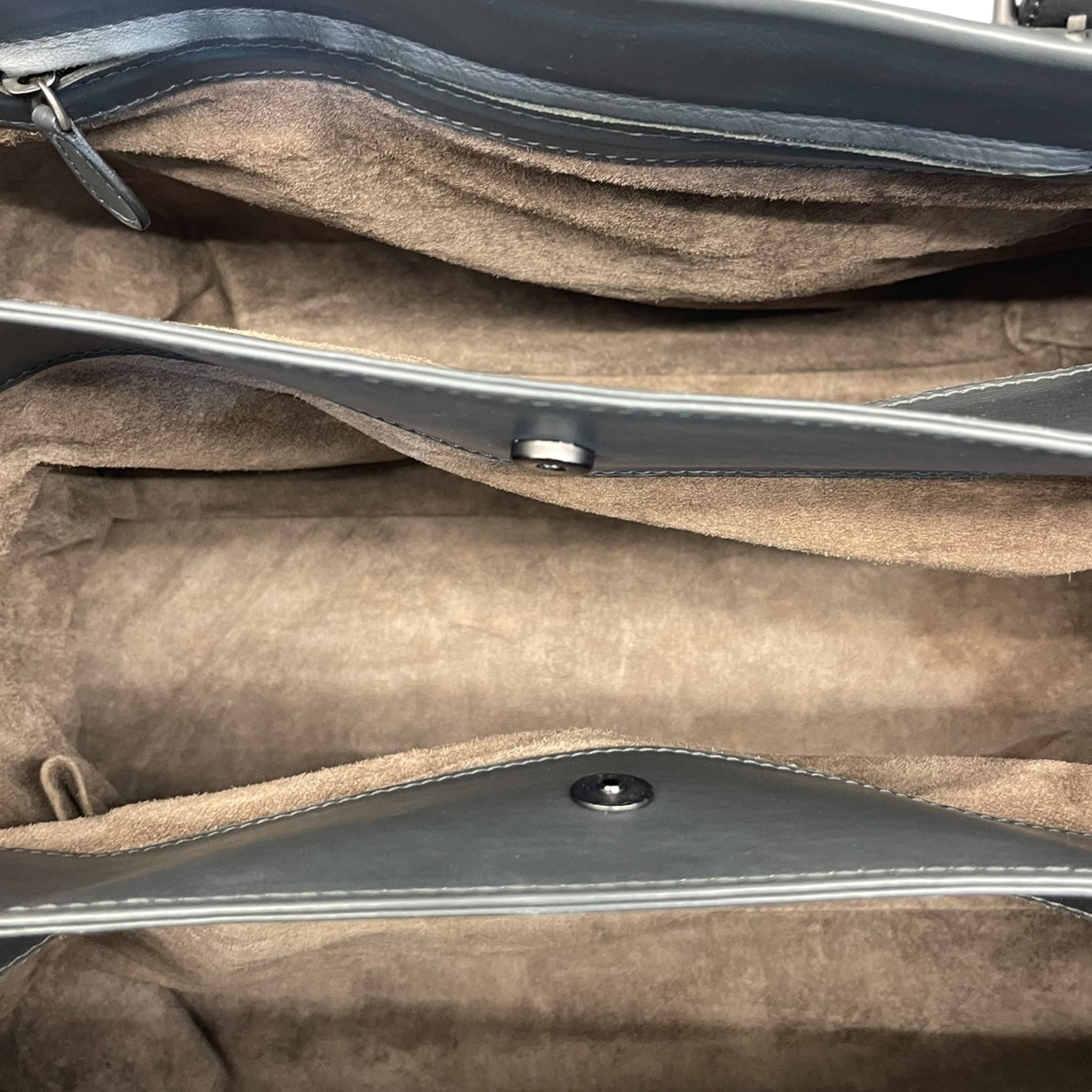 Bottega Veneta Grey Intrecciato Leather Medium Roma Tote Bag