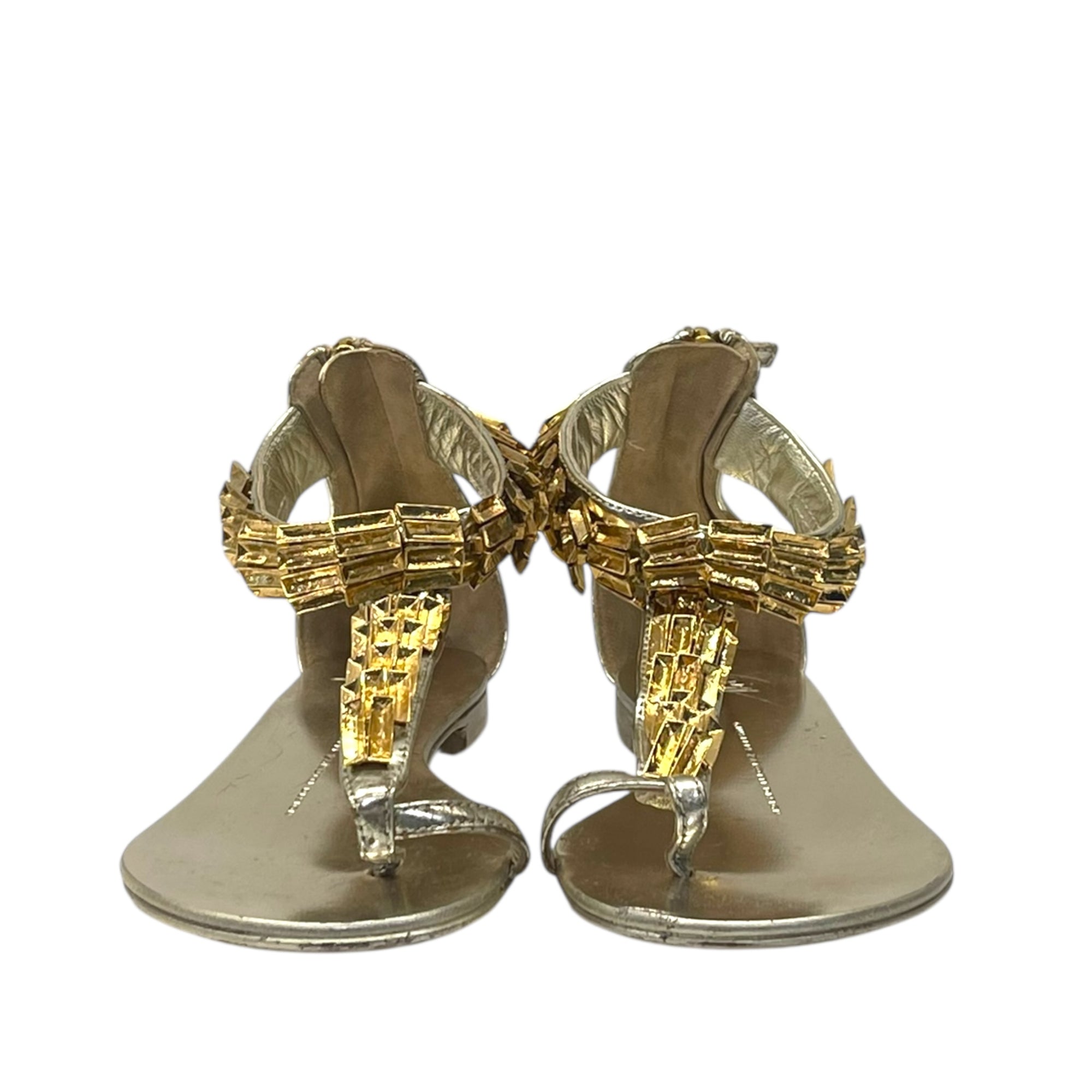 Giuseppe Zanotti Patent Leather Sandal EU 37