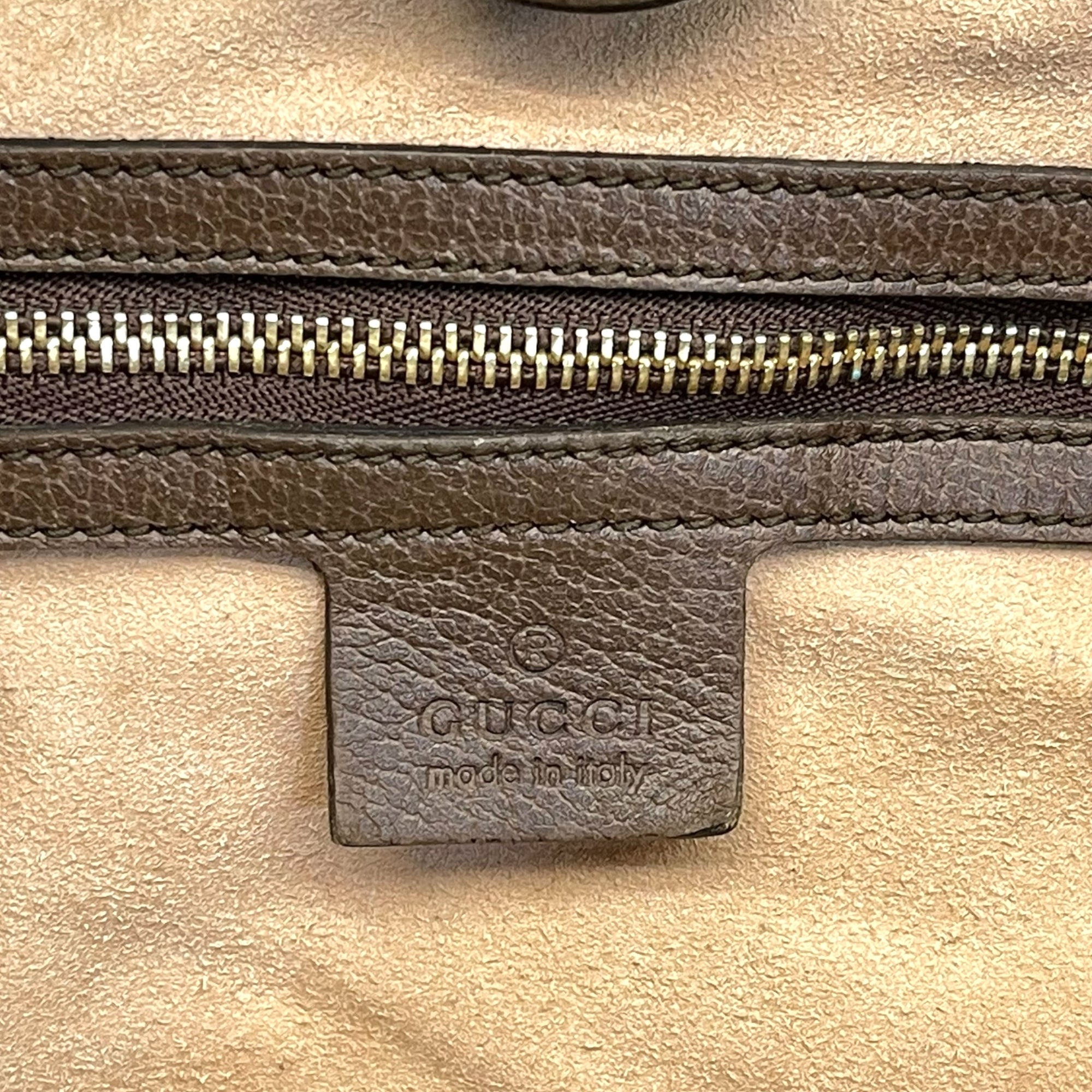 Gucci GG Supreme Ophidia Canvas and Leather Medium Tote Bag