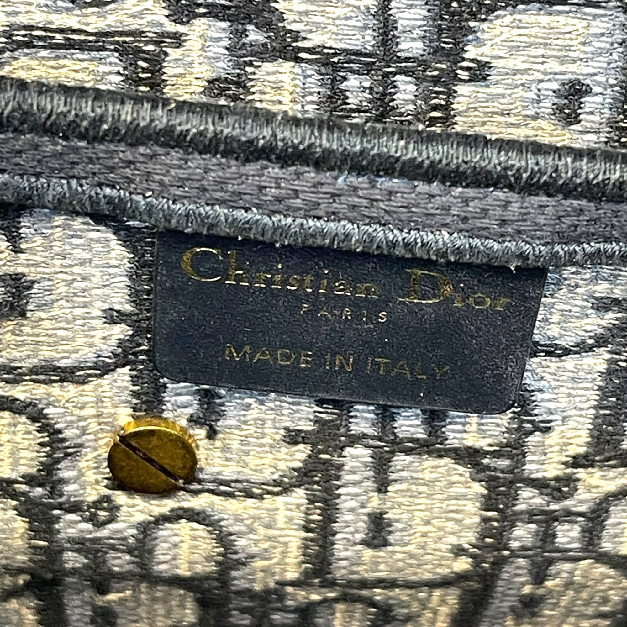 Christian Dior Saddle Bag Dior Oblique Embroidery