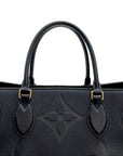 Louis Vuitton Black Monogram Empreinte Leather OnTheGo GM Tote Bag