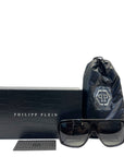 Philipp Plein Unisex Acetate Square-Frame Sunglasses