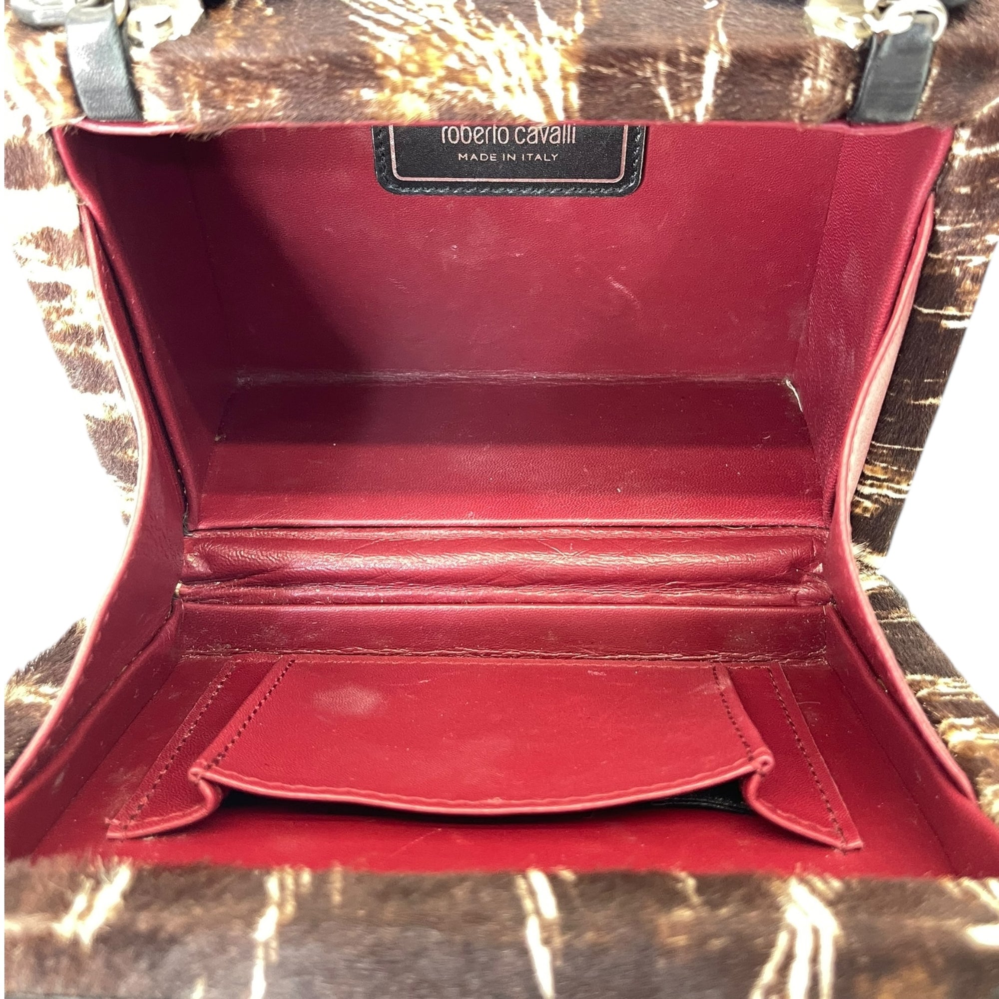 Roberto Cavalli Box Clutch with Chain Sling
