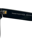 Alexander McQueen Rectangular Sunglasses in Black/Smoke