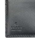 Gucci Black Guccissima Leather Interlocking G French Wallet
