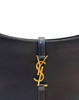 Saint Laurent Le 5 à 7 Black Smooth Leather Hobo Bag