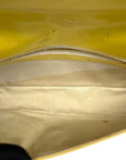 Louis Vuitton Sobe Clutch Yellow Patent Leather