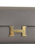 Hermès Constance To Go Wallet Etoupe Epsom GHW