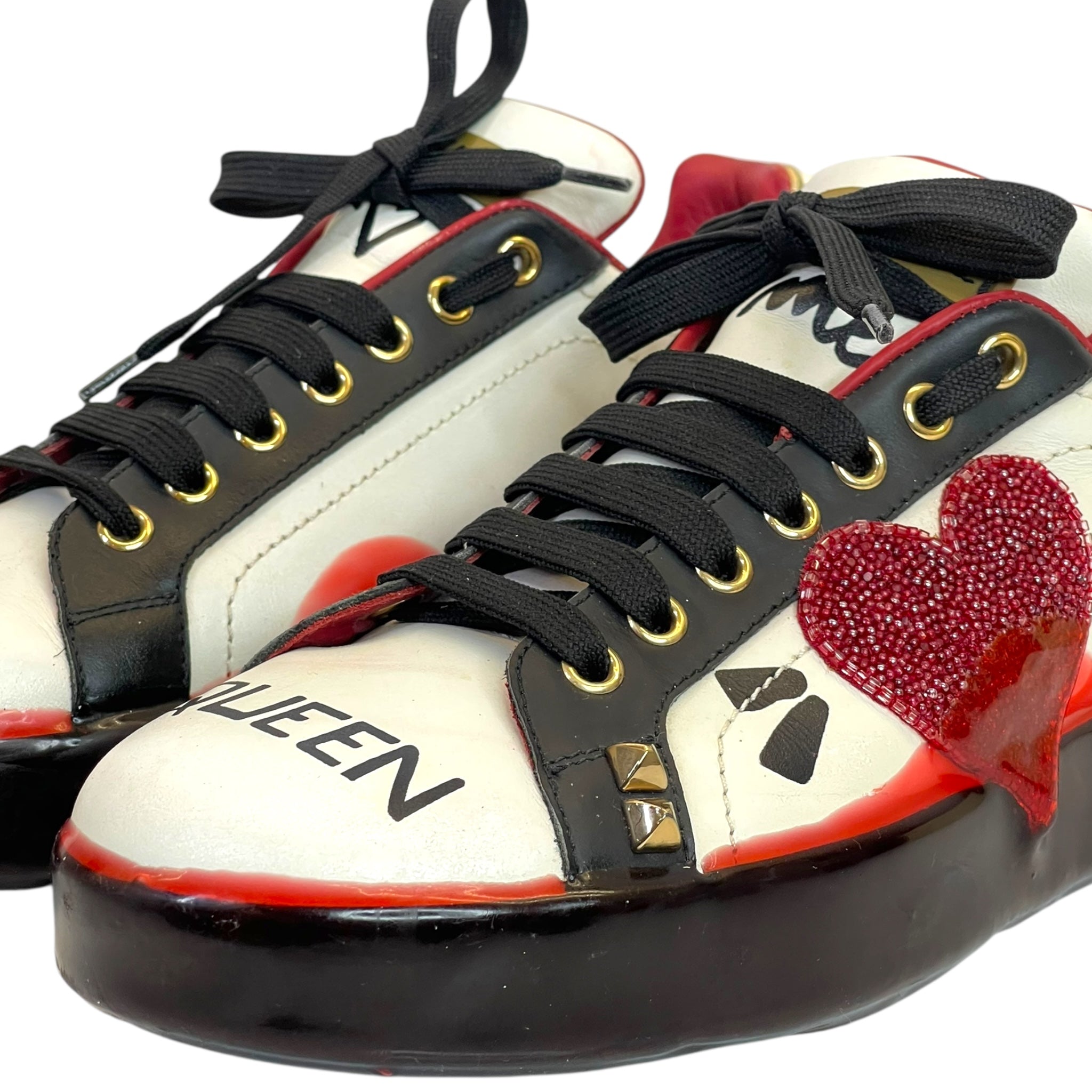 Dolce & Gabbana Portofino Sneakers White/Red EU 39