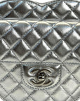 Chanel Heart Bag Metallic Silver Lambskin