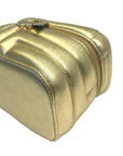 Jimmy Choo Gold Quilted Nappa Leather Vanity Case