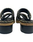 Chanel Black CC Chain Slides Sandal EU 41C