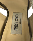 Jimmy Choo Course Glitter Private Platform Sandals Size EU 38.5