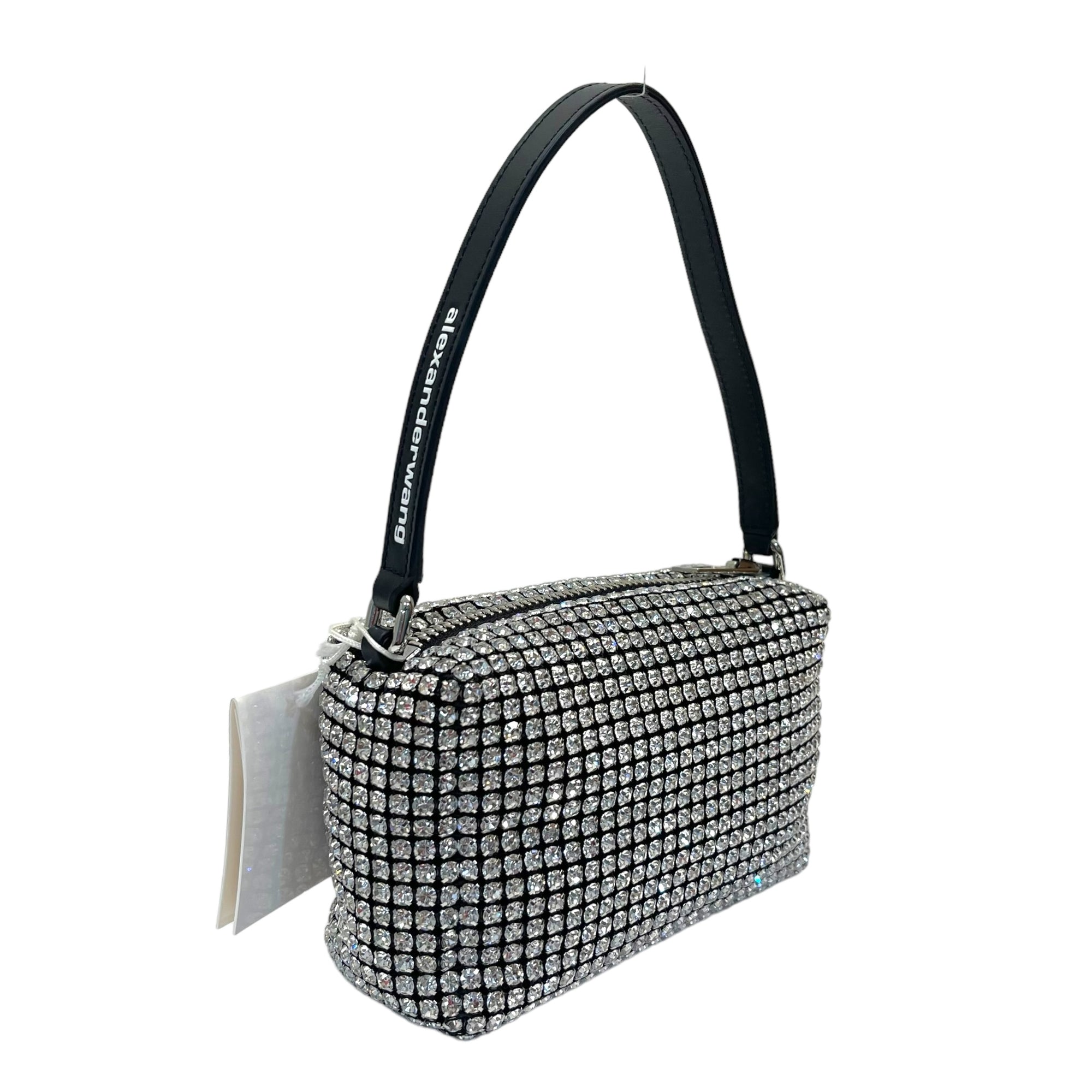 Alexander Wang Heiress Pouch In Crystal Mesh Medium