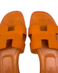 Hermès Orange Oran Sandals EU 38