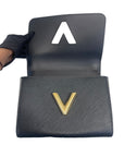 Louis Vuitton Black Epi Electric Leather Twist PM Bag