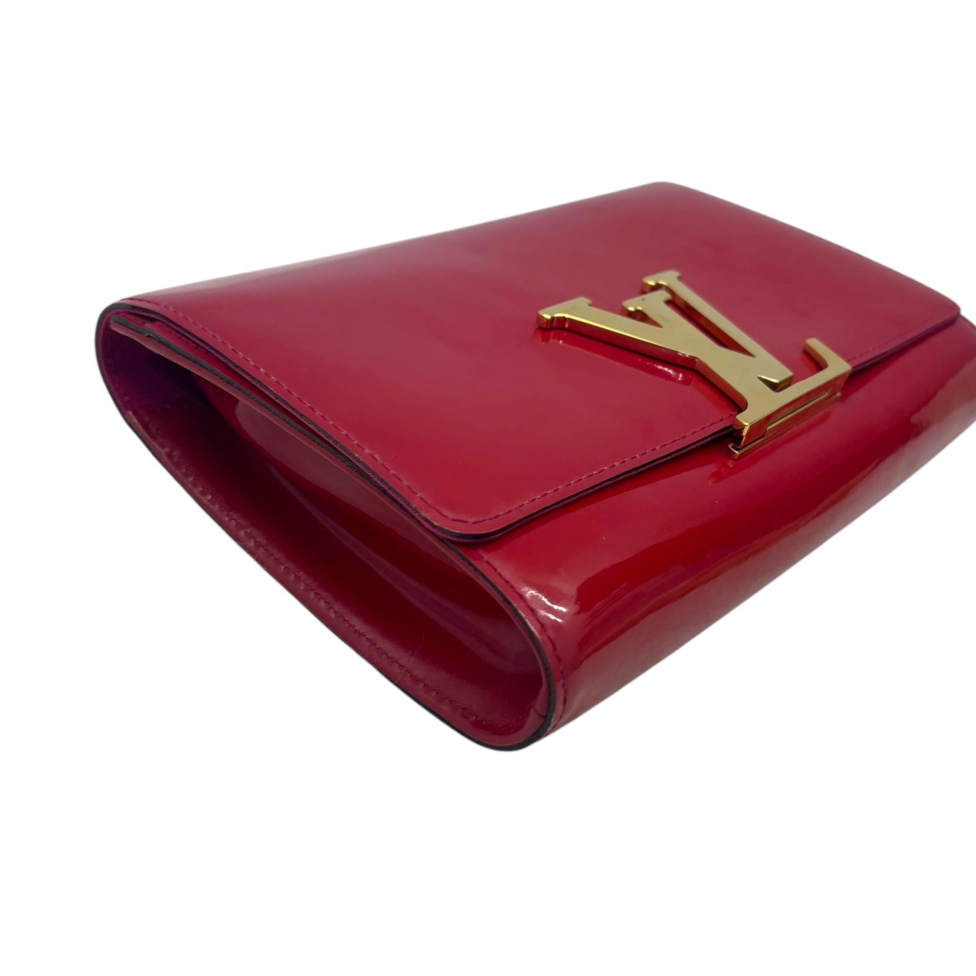Louis Vuitton Patent Leather Louise MM Clutch