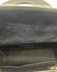 Christian Dior Mini Lady Dior Metallic Grey Cannage Bag